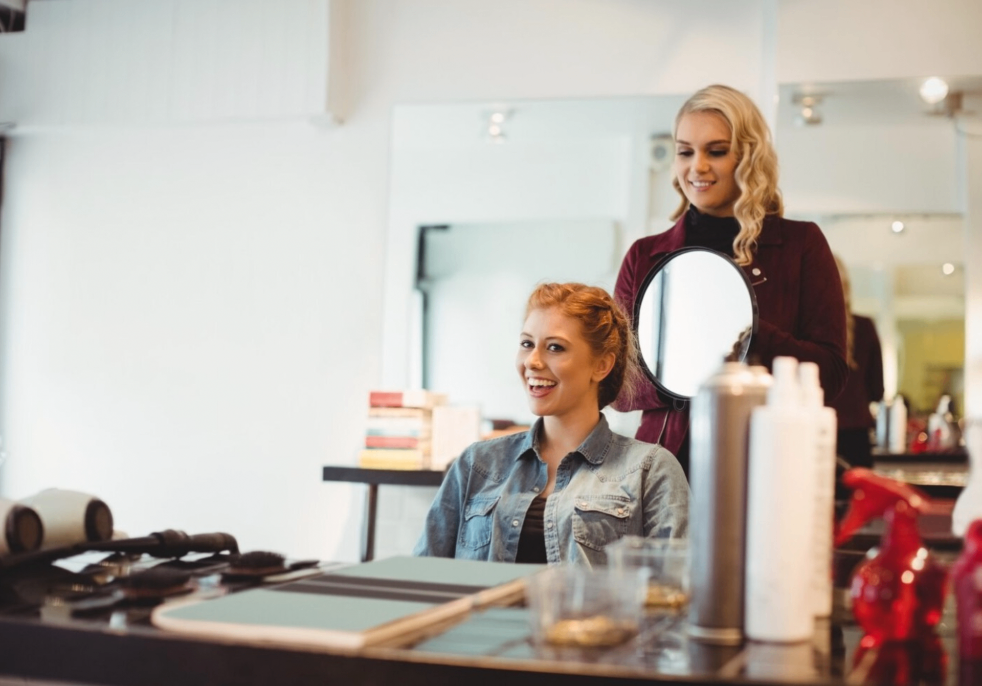 Klant tevreden in de salon